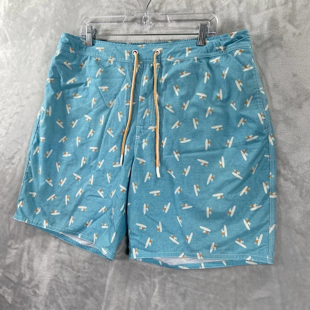 Johnnie-O Shorts men's XXL 38x8 Swim Trunks Mesh Lined Outdoor Beach Drawstring